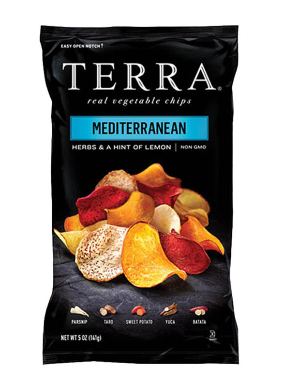 Terra Chips Mediterranean Herbs & A Hint Of Lemon Vegetable Chips, 141g