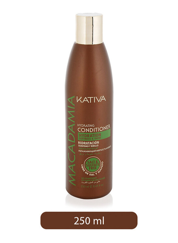 

Kativa Macadamia Hydration Softness and Shine Conditioner for All Hair Types, 250ml