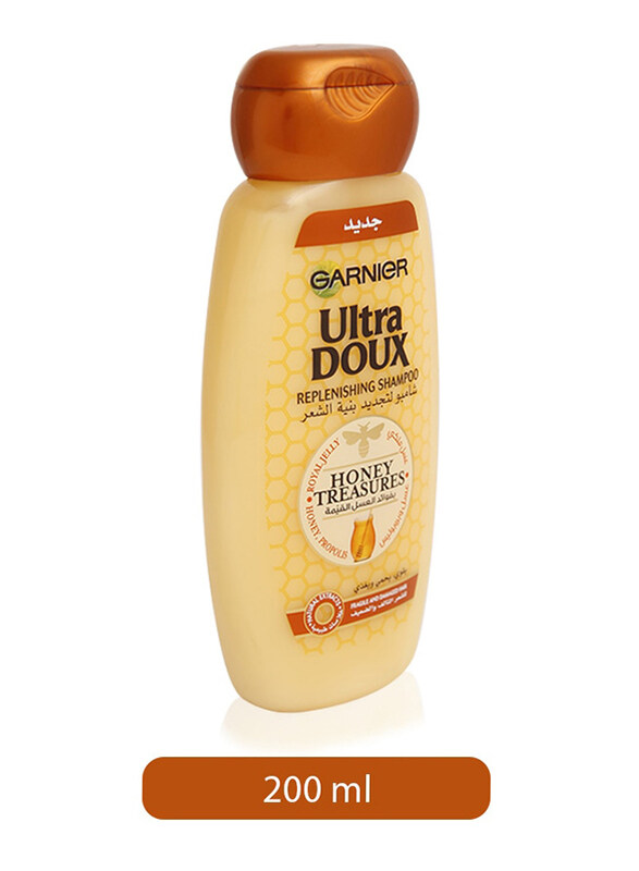 

Garnier Ultra Doux Honey Treasures Replenishing Shampoo for All Hair Types, 200ml