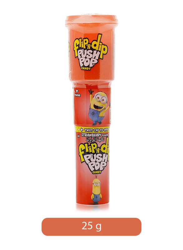 Bazooka Flip N Dip Push Pop Candy, 25g