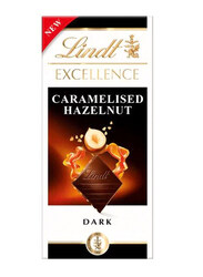 Lindt Excellence Caramalized Hazelnut Dark Chocolate, 100g