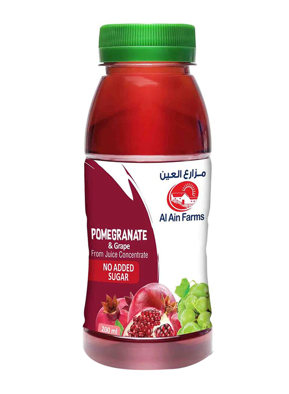 Al Ain Farms Pomegranate & Grape Juice, 200ml