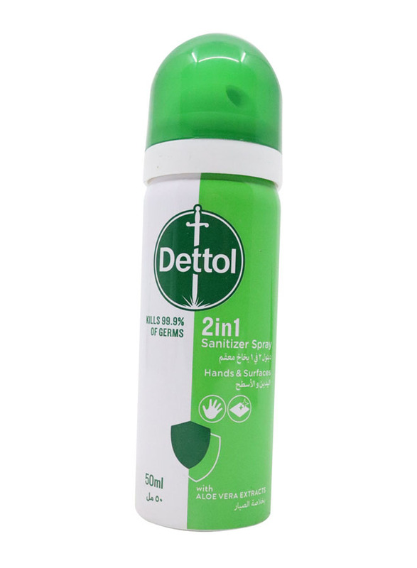 Dettol 2 In 1 Original Sanitizer Spray, 50ml