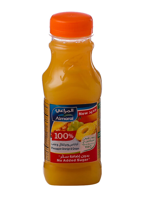 

Al Marai Pineapple Orange & Grapes Juice, 300ml