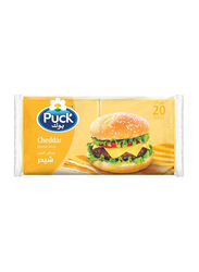Puck Cheddar Cheese Slices, 400g