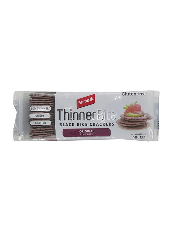 

Fantastic Thinner Bite Black Rice Crackers, 100g
