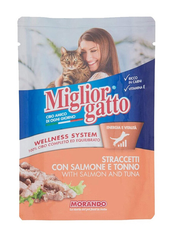 

Miglior Gatto Strips with Tuna & Salmon Cat Wet Food, 100g