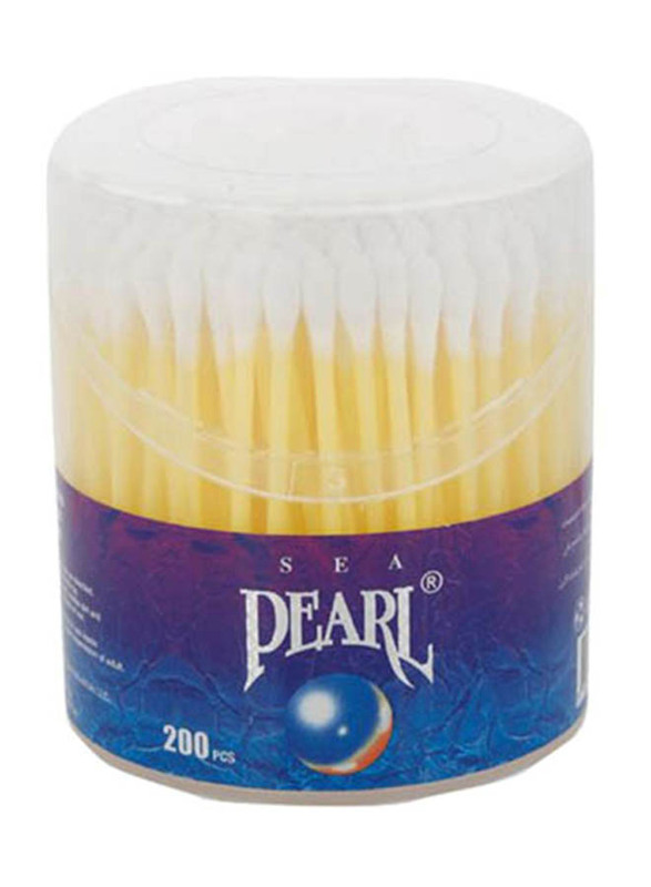 Sea Pearl Cotton Swabs, 200 Pieces