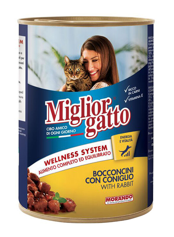 

Miglior Gatto Wellness System Chunks with Rabbit Cat Wet Food, 405g