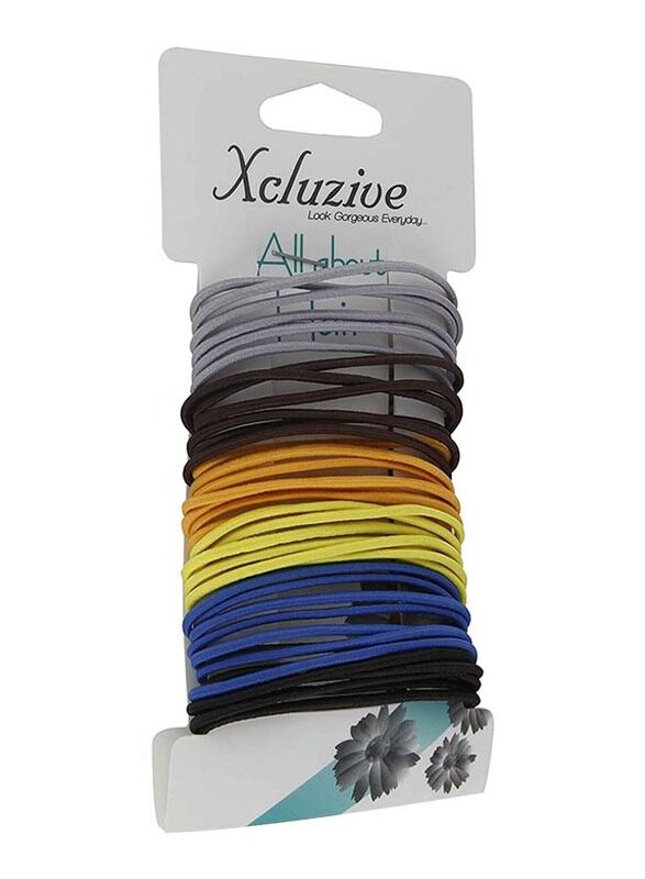 

Xcluzive 40-Pieces Thin Ponytailers, Multicolour