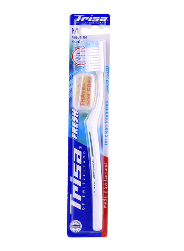 

Trisa Fresh Toothbrush, White, Medium