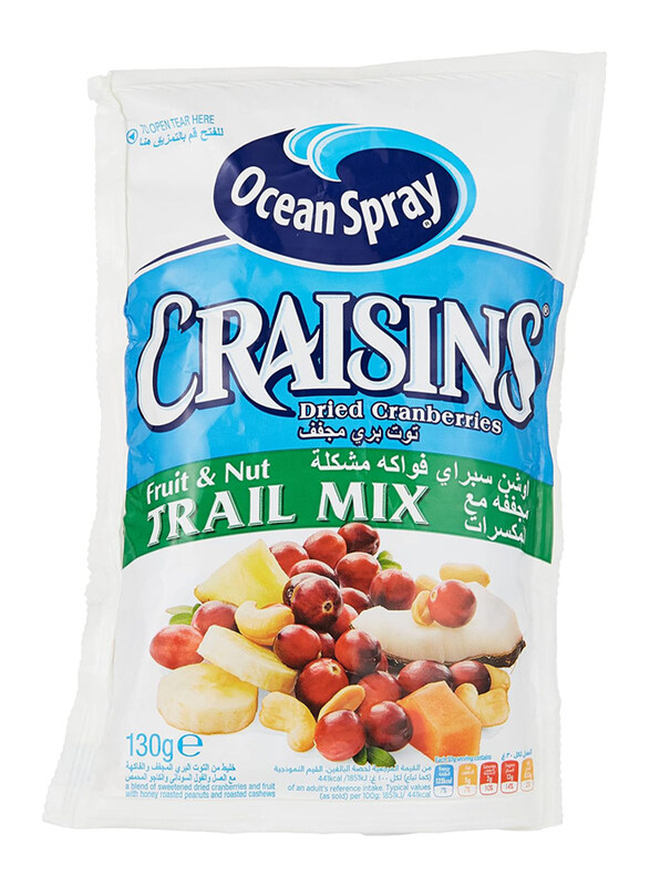 

Ocean Spray Craisins Dried Cranberries Fruit & Nut Trail Mix, 130g