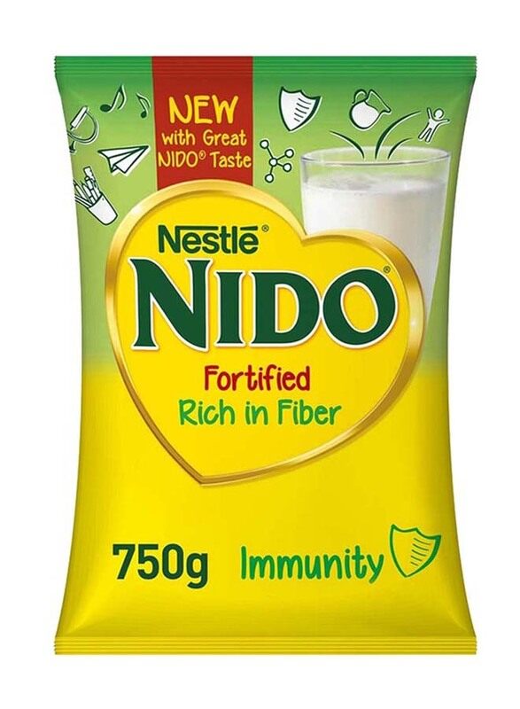 

Nestle Nido Milk Powder Fiber Pouch, 750g