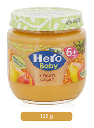 Hero Baby 3 Fruits Jar, 125g