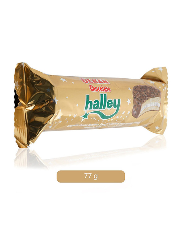 Ulker Halley Chocolate Coated Sandwich Biscuit, 77g