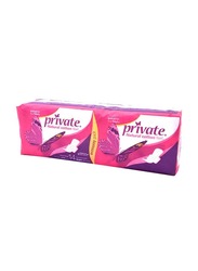 Private Natural Cotton Feel Extra Thin Night with Wings Sanitary Pads, 14 Pads