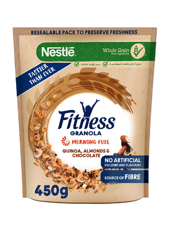 

Nestle Fitness Quinoa Almonds & Chocolate Granola, 450g