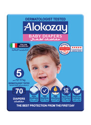 Alokozay Diapers, Size 5, 12-17 kg, 70 Count