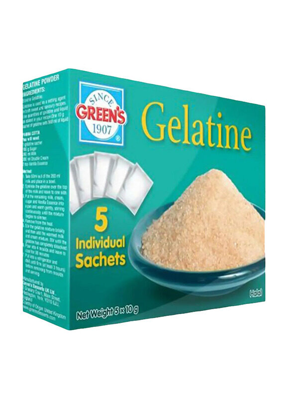 

Green's Gelatine Sachet, 5 Sachets x 10g