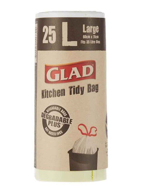 

Glad Large Kitchen Tidy Bag, 25 Bags