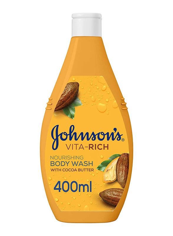 Johnson's Vita-Rich with Nourishing Cocoa Butter Body Wash, 400ml