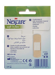 3M Nexcare Soft'N Flex Stretchy Bandage Strips, 10 Piece