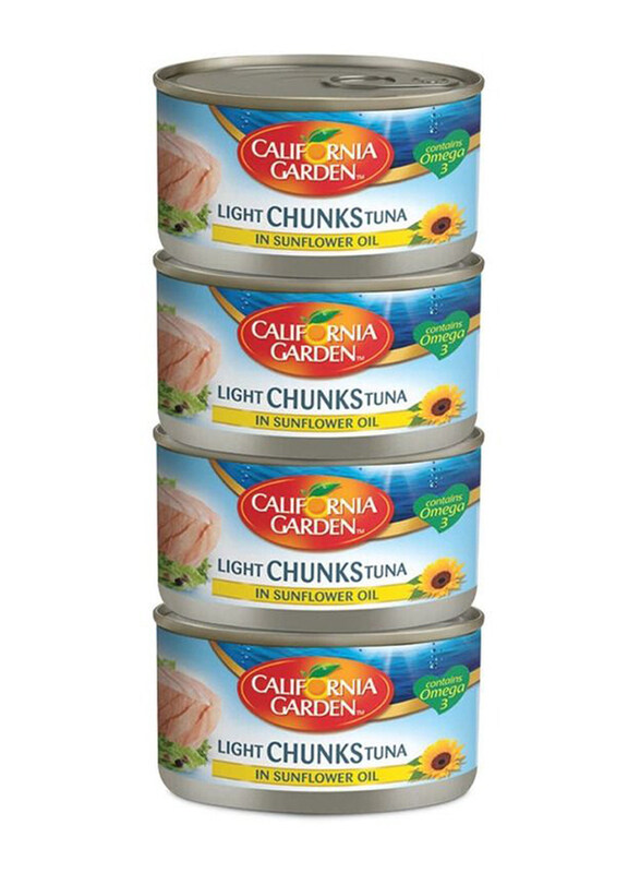 

California Garden Tuna Light Chunks In Sunflower Oil, 4 x 170g