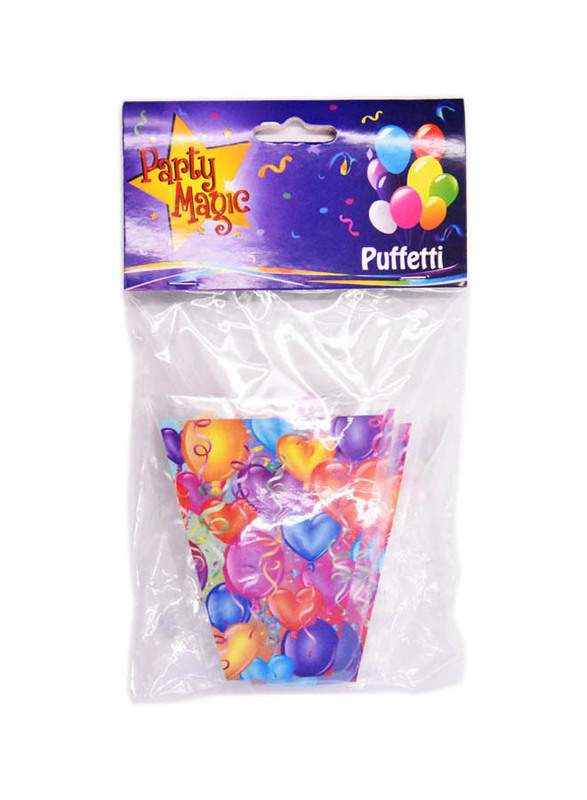 Party Magic Birthday Balloons Puffetti, 6 Pieces