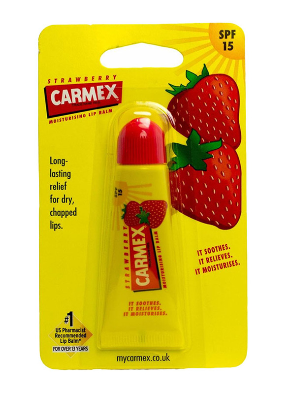 Carmex Strawberry Lip Balm Tube, 10gm