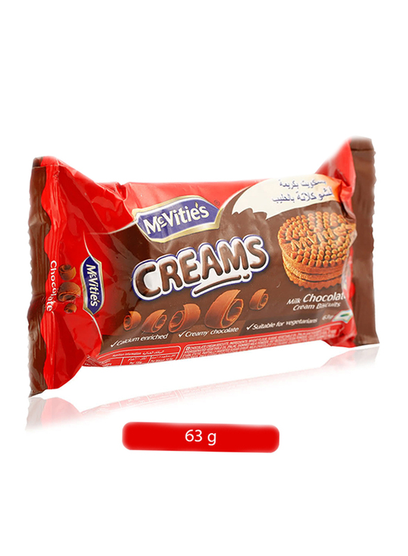 McVitie's Milk Chocolates Biscuits, 63g