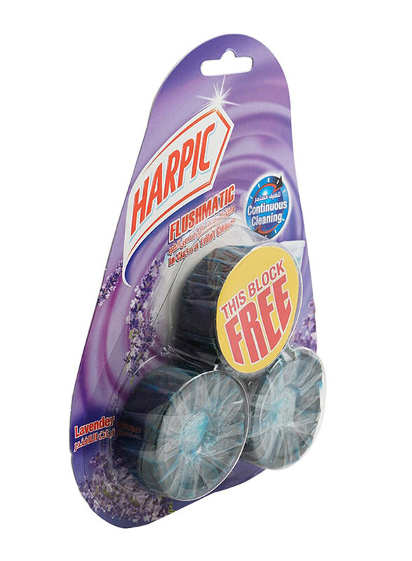 

Harpic Lavender Toilet Cleanser Blocks, 3 Blocks x 50g