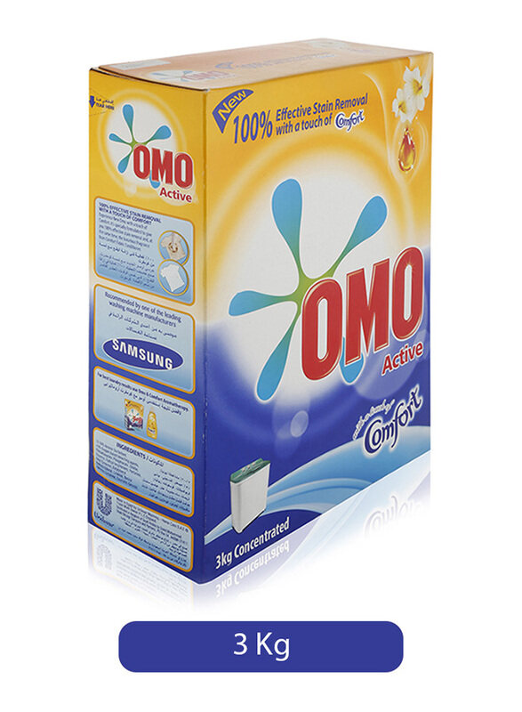 

OMO Active Laundry Powder Detergent with Comfort, 3 Kg