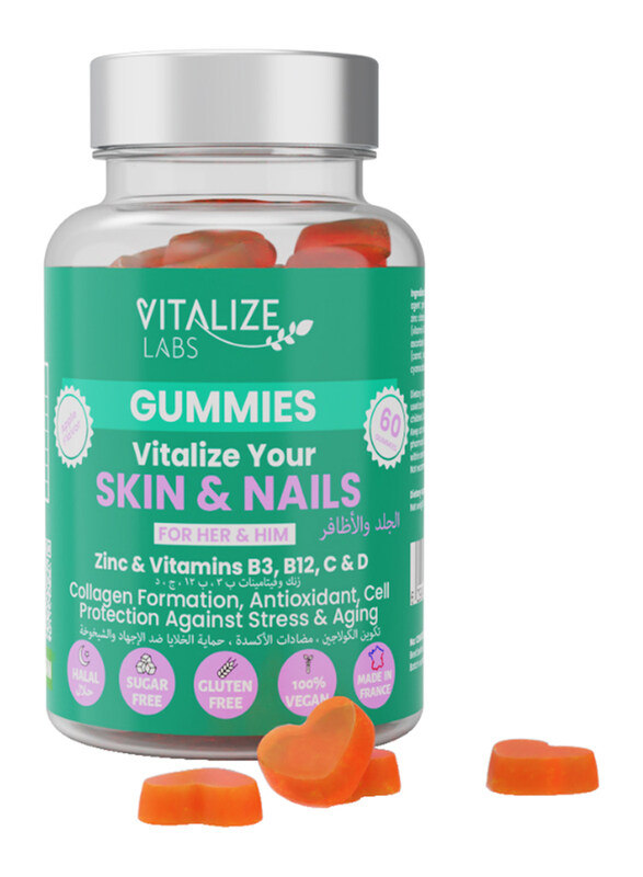 

Vitalize Apple Flavor Your Skin & Nails, 60 Gummies