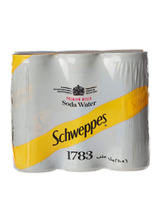 Schweppes Soda Water, 6 Cans x 250ml