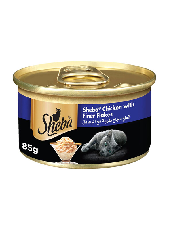 

Sheba Chicken Cat Wet Food with Finer Flakes, 85g