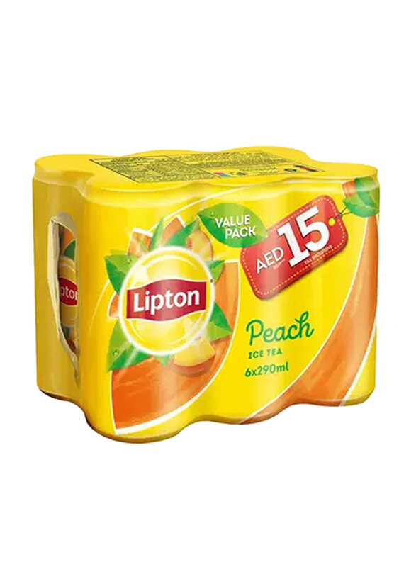 

Lipton Peach Ice Tea, 6 x 290ml