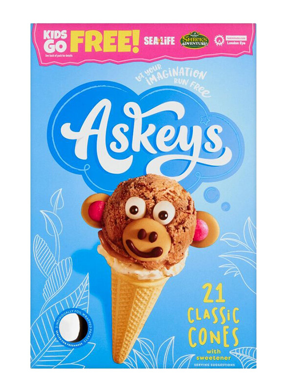 

Askeys Sugar Free Ice Cream Cones, 21 Cones, 110g