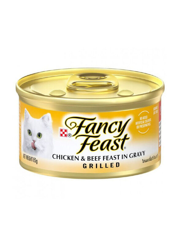 

Fancy Feast Grilled Chicken & Beef Feast in Gravy Wet Cat Food, 85g