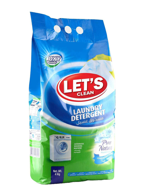 

Let's Clean Auto Pure Nature Detergent Powder, 4 Kg