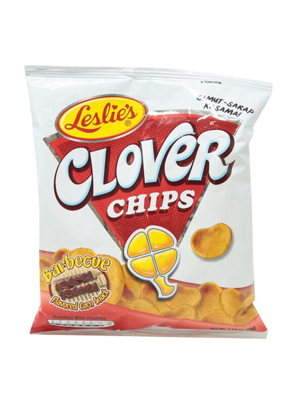 

Leslies Clover Barbecue Flavored Corn Snacks Chips, 55g