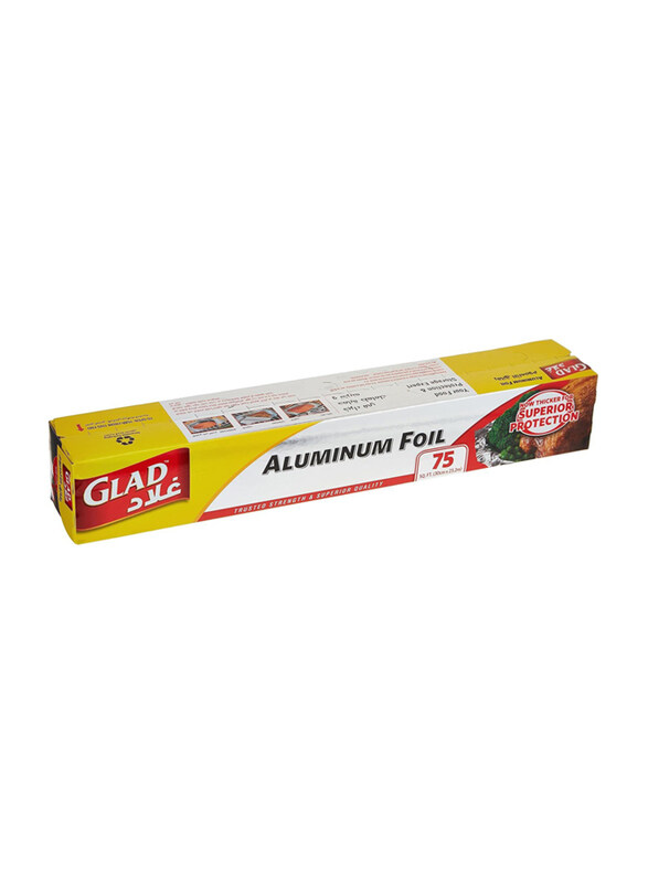 

Glad Aluminum Foil, 75 Sqft, 12 Pieces