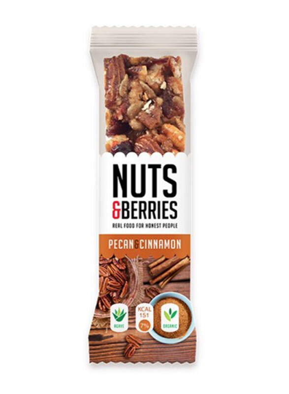 

Nuts & Berries Pecan & Cinnamon Bar, 30g