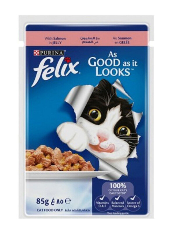 

Felix As Good As It Looks Salmon in Jelly Adult Cats Wet Food, 85g