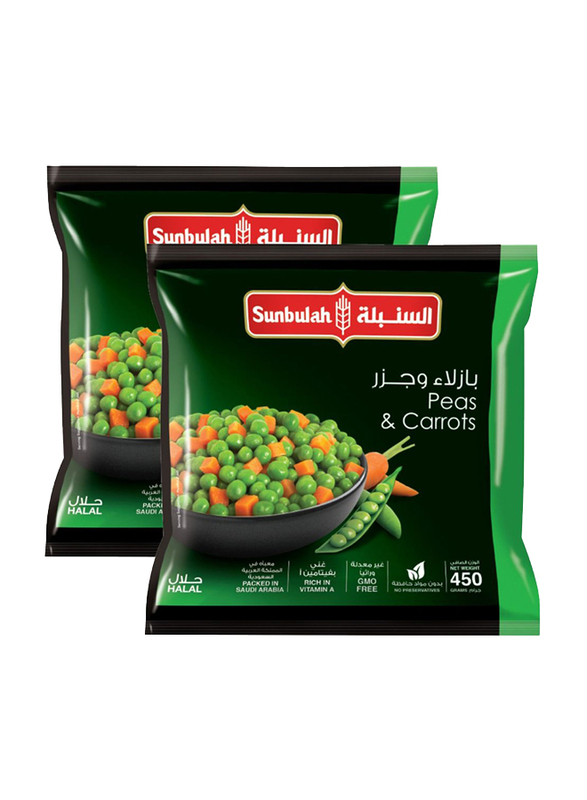 Sunbulah Peas & Carrot, 2 x 450g