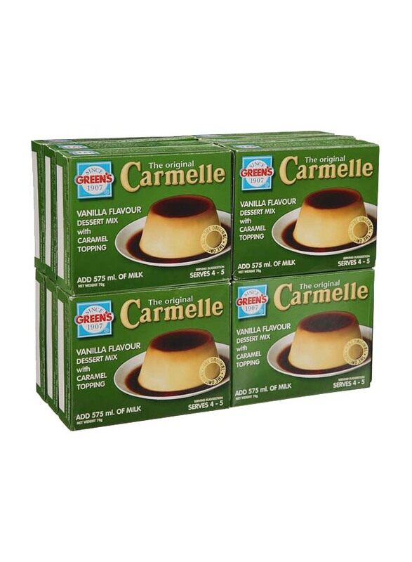 

Green's Carmelle Vanilla Flavour Dessert Mix with Caramel Topping, 12 x 70g