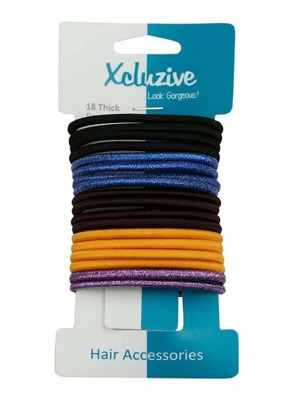 

Xcluzive 18 Pieces Thick Ponytailers, Multicolour