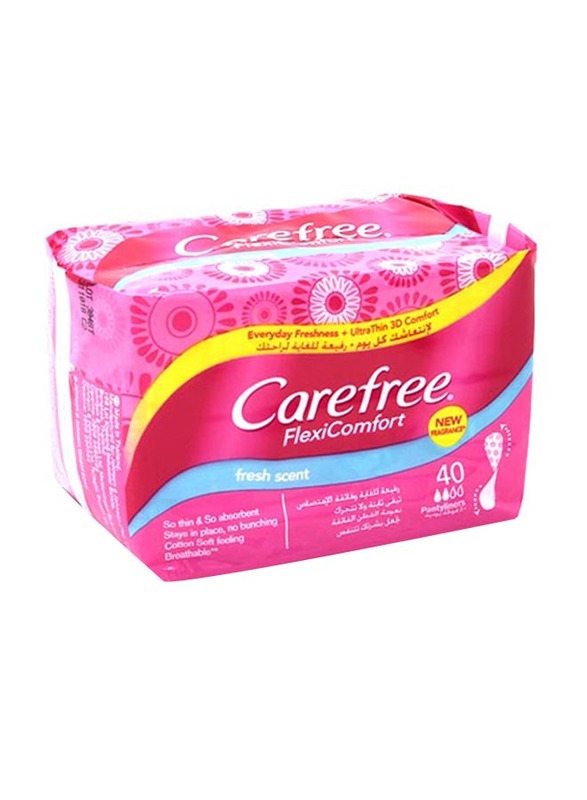 CAREFREE® FlexiComfort With Fresh Scent Panty Liner