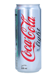 Coca Cola Light Carbonated Soft Drink Can, 330ml