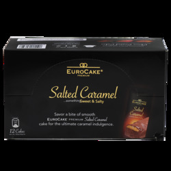 Eurocake Premium Salted Caramel Cake, 12 x 30g