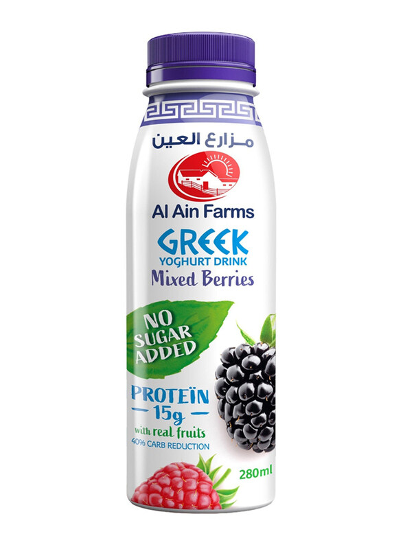 

Al Ain Greek Yoghurt Drink Mix Berries No Added Sugar, 280ml